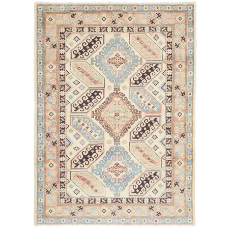 Rug Kazak Co 124x173 Multicolor (cream Light Bl