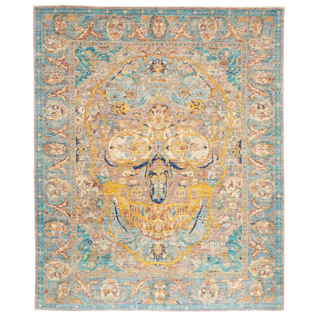 Rug Shahi Fine 206x250 Light Blue Golden Yellow