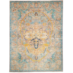 Rug Shahi Fine 279x371 Petrol Blue-green Gold A