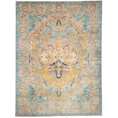 Rug Shahi Fine 279x371 Petrol Blue-green Gold A