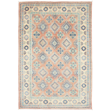 Rug Kazak Co 119x177 Terracotta And Blue