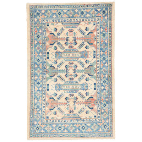 Rug Kazak Co 80x126 Blue Ivory