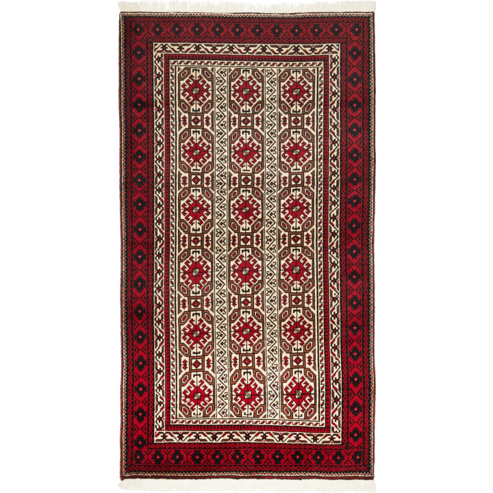 Tappeto Originale Baluch Persia 98x185 Rosso Sc