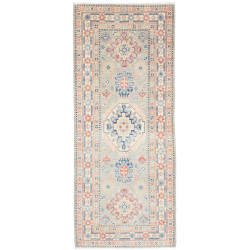 Rug Kazak Co 83x200 Blue-grey Terracotta