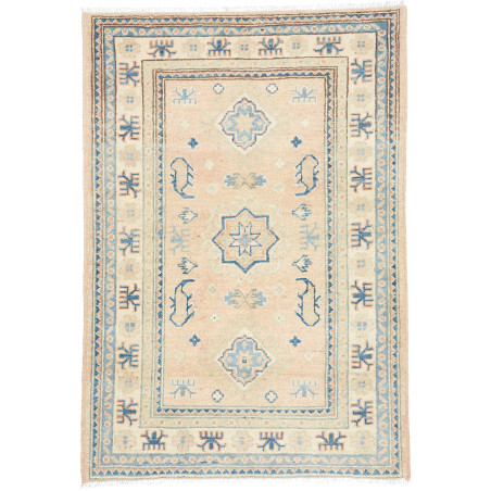 Rug Kazak Co 81x119 Rosy Beige And Blue