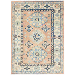Rug Kazak Co 85x121 Peach Blue And Cream