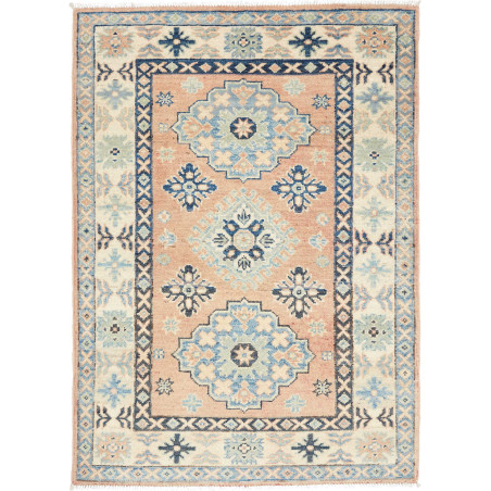 Rug Kazak Co 85x121 Peach Blue And Cream
