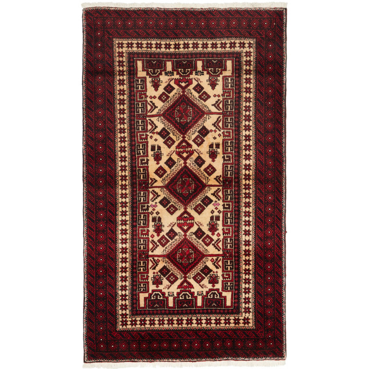 Tappeto Originale Baluch Persia 105x184 Rosso B