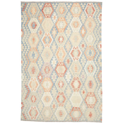 Rug Killim 201x292 Light Blue Peach