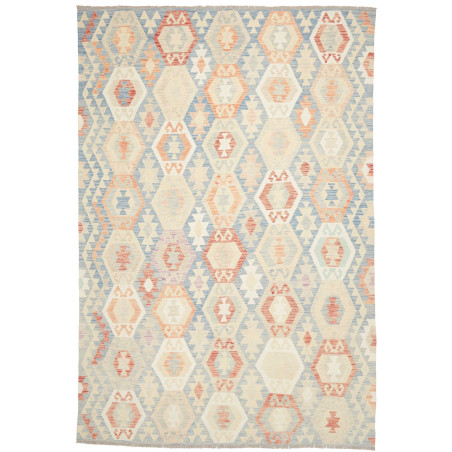 Rug Killim 201x292 Light Blue Peach