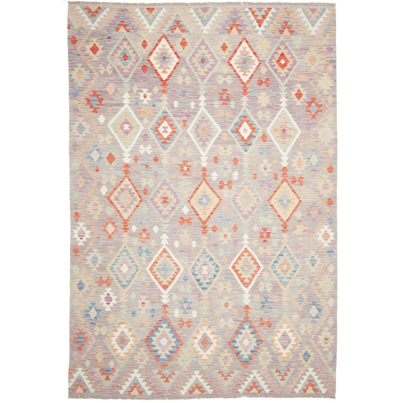Rug Killim 209x307 Lavender Grey Terracotta