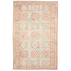Rug Killim 193x300 Terracotta Sky Blue