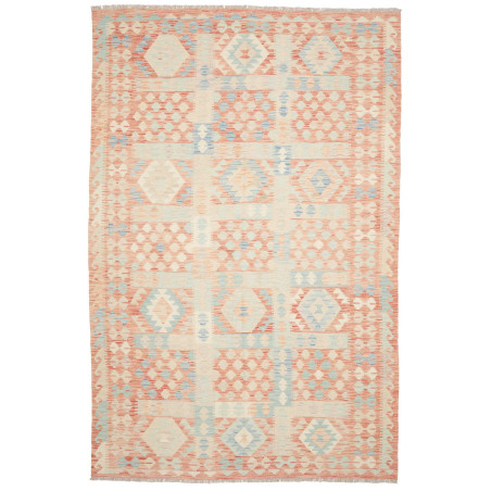 Rug Killim 193x300 Terracotta Sky Blue