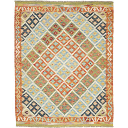 Hand Made Rug Kilim Afghanistan 153x192 Rust Or