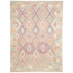 Rug Killim 183x245 Beige Pastel Multicolor