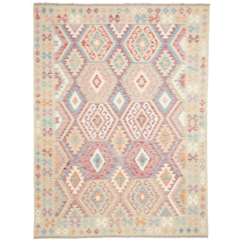Rug Killim 183x245 Beige Pastel Multicolor