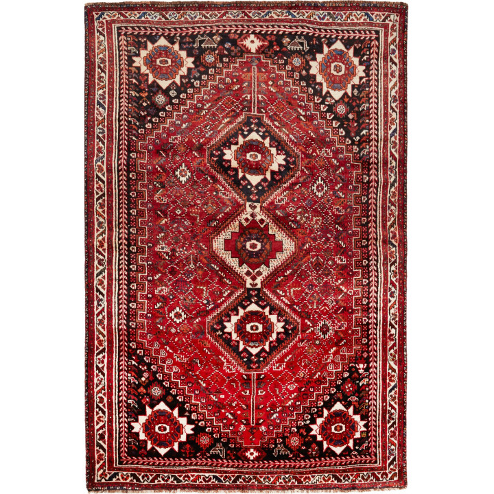 Tappeto Originale Shiraz Persia 174x268 Rosso N