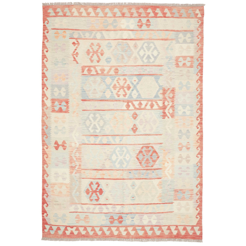 Rug Killim 174x246 Terracotta Light Blue