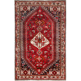 Tappeto Originale Shiraz Persia 160x253 Rosso B