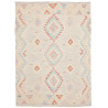 Rug Killim 142x198 Pastel Beige With Blue Pink
