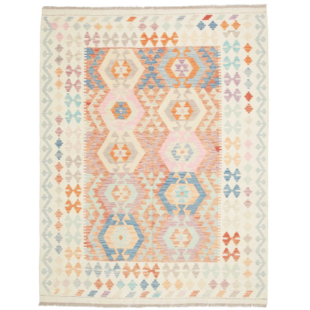 Rug Killim 157x201 Ivory Pastel (light Blue
