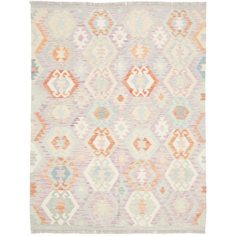 Rug Killim 150x197 Lavender Pastel Blue