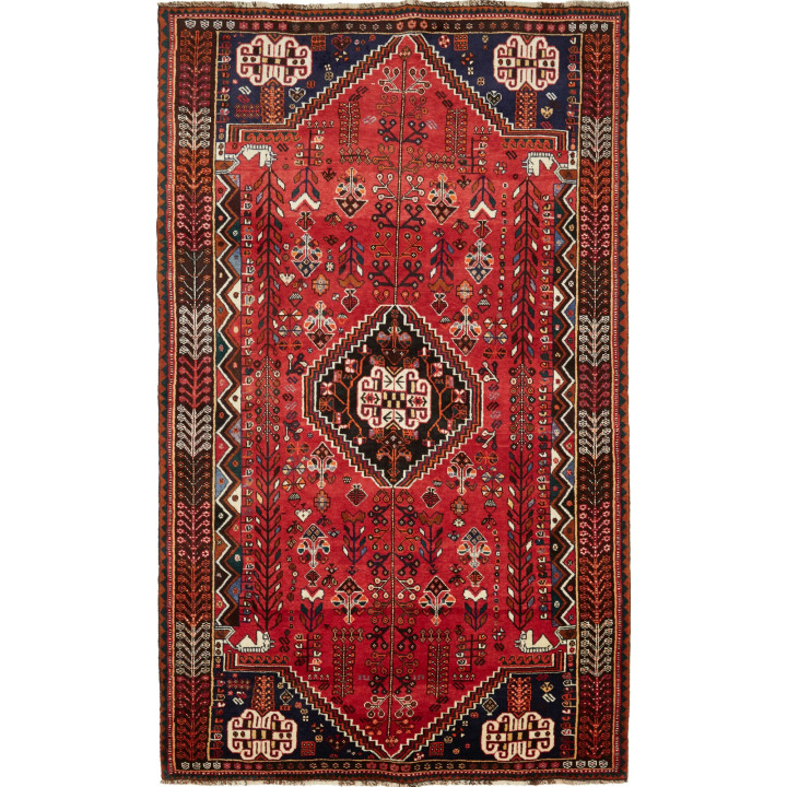Tappeto Originale Shiraz Persia 160x267 Rosso B