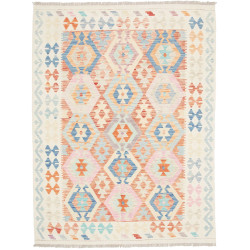 Rug Killim 154x200 Cream Pastel Blue