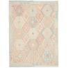 Rug Killim 152x200 Soft Blue And Coral Pink
