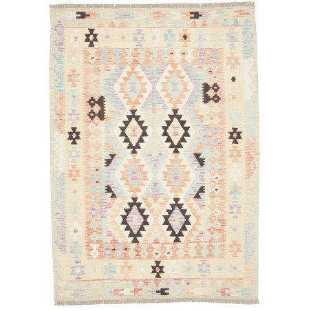 Rug Killim 130x181 Ivory Pastel (blue