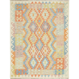 Hand Made Rug Kilim Afghanistan 128x173 Beige O