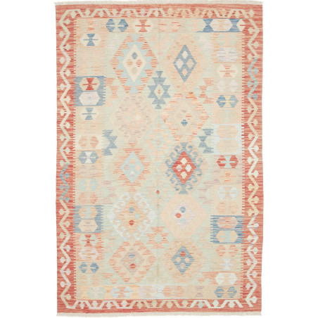 Rug Killim 127x190 Beige Terracotta