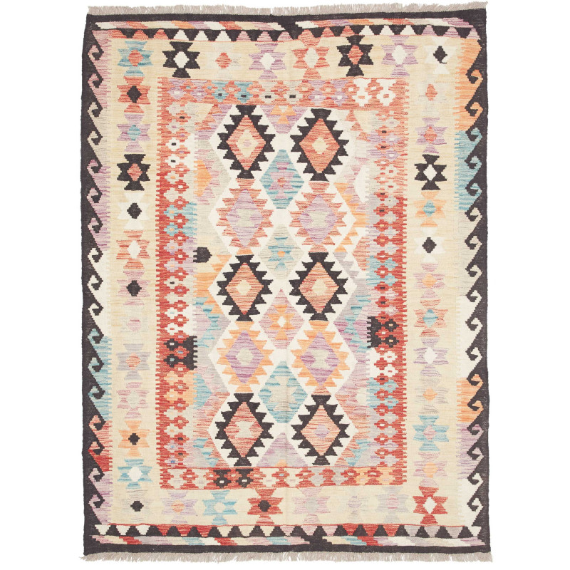 Rug Killim 137x180 Multi-colored Featuring Crea