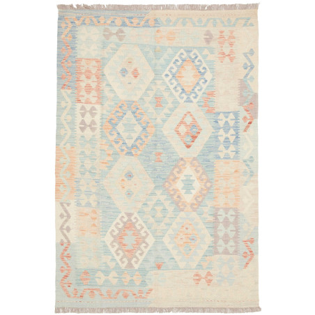 Rug Killim 125x183 Soft Blue Cream