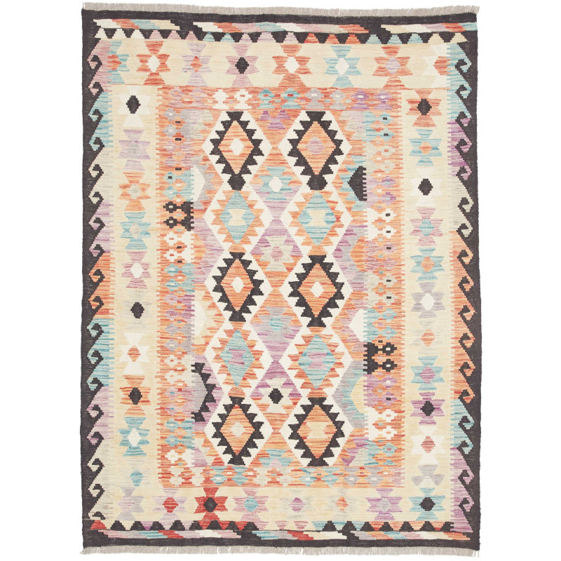Rug Killim 131x177 Multicolor With Predominant