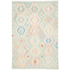 Rug Killim 124x177 Pastel Blue