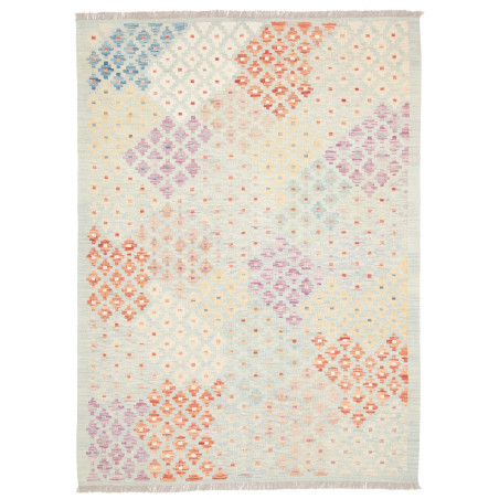 Rug Killim 127x175 Pastel Blue Multicolor
