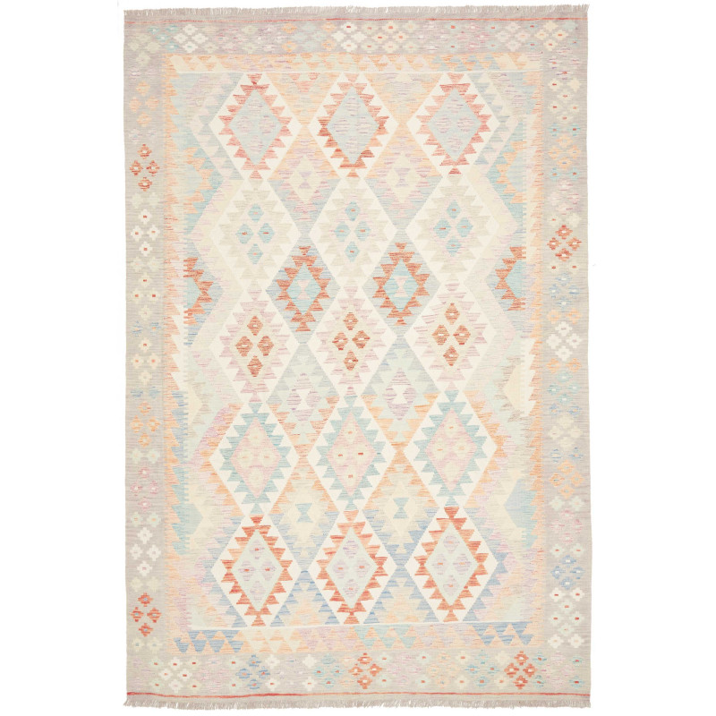 Rug Killim 199x291 Cream Coral
