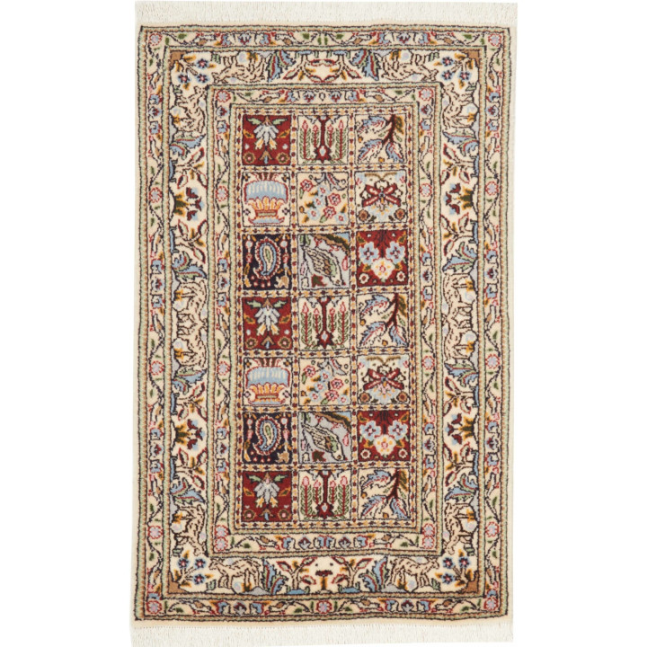 Hand Made Rug Moud Persia 62x94 Ivory Red
