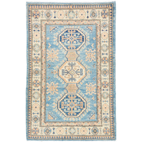 Rug Kazak Co 82x126 Blue And Beige