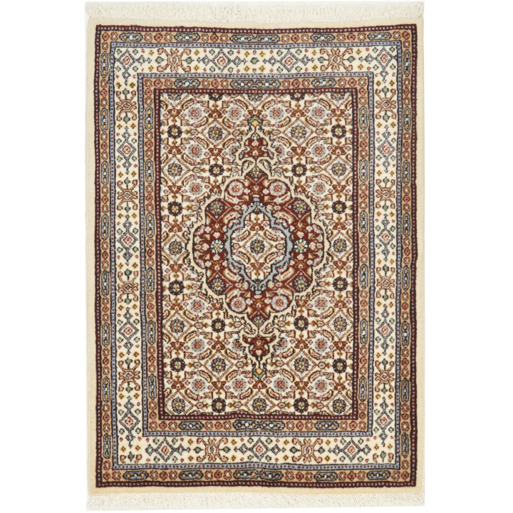 Hand Made Rug Moud Persia 64x91 Beige Dark Red