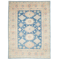Rug Kazak Co 148x203 Ocean Blue With Cream Peac