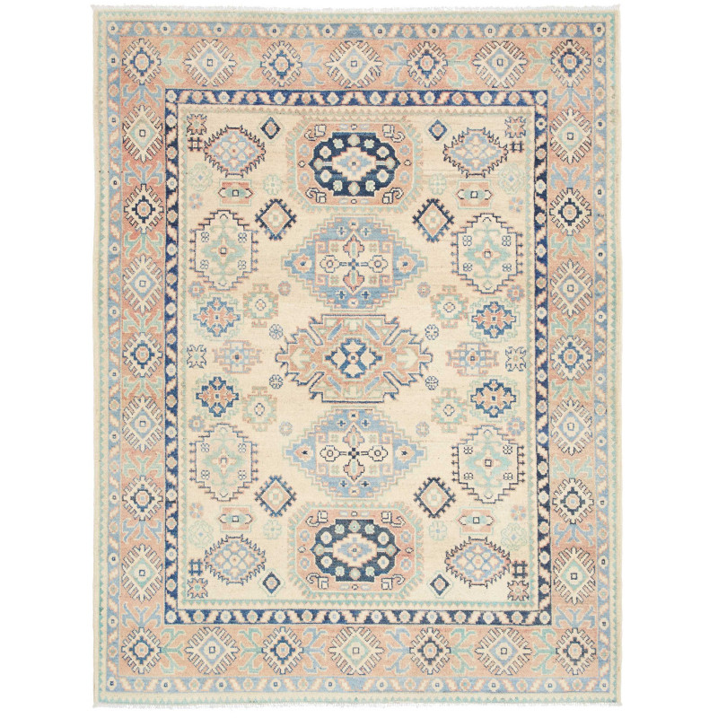 Rug Kazak Co 152x200 Cream Powder Blue