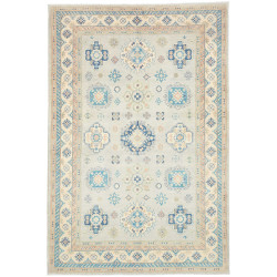 Rug Kazak Co 203x300 Muted Blue-grey Blue