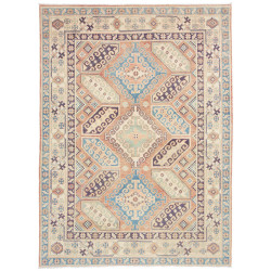 Rug Kazak Co 153x210 Terracotta Blue
