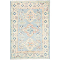 Rug Kazak Co 101x150 Sky Blue Cream