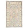 Rug Kazak Co 98x161 Lavender Grey Blue And Crea