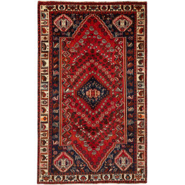 Tappeto Originale Shiraz Persia 165x277 Rosso B