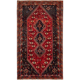 Tappeto Originale Shiraz Persia 162x274 Rosso B