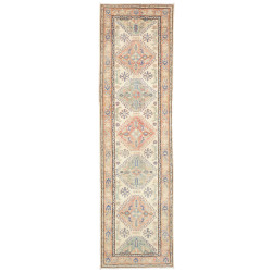 Rug Kazak Co 82x296 Beige With Multicolor Accen